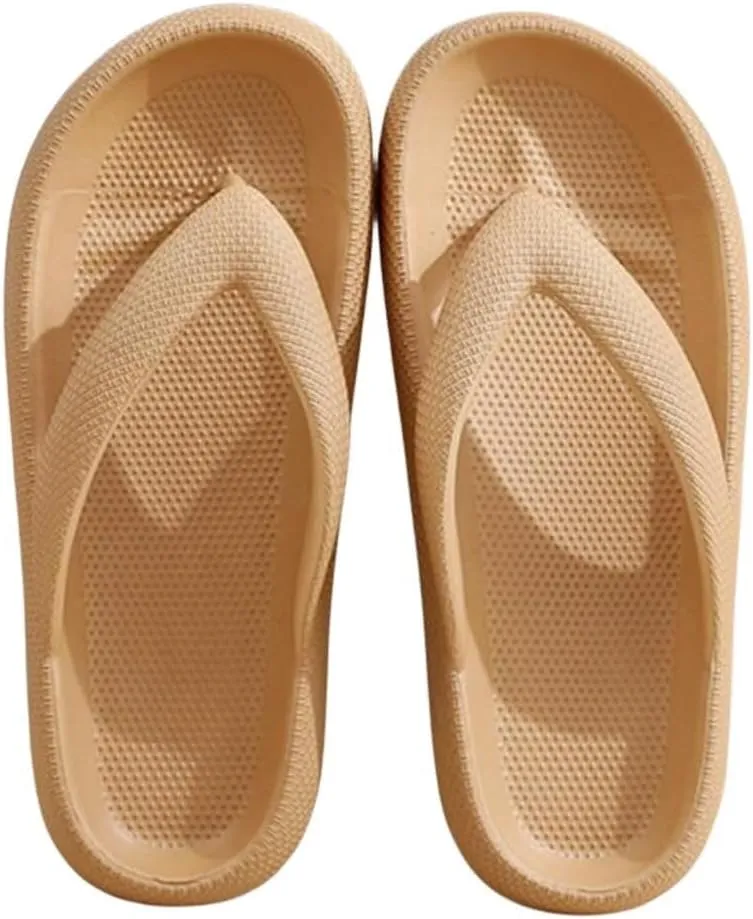 Flip Flops for Women,Soft Non Slip Thick Cloudies Slides Slippers,Unisex Comfy Lightweight Beach Flip Flops