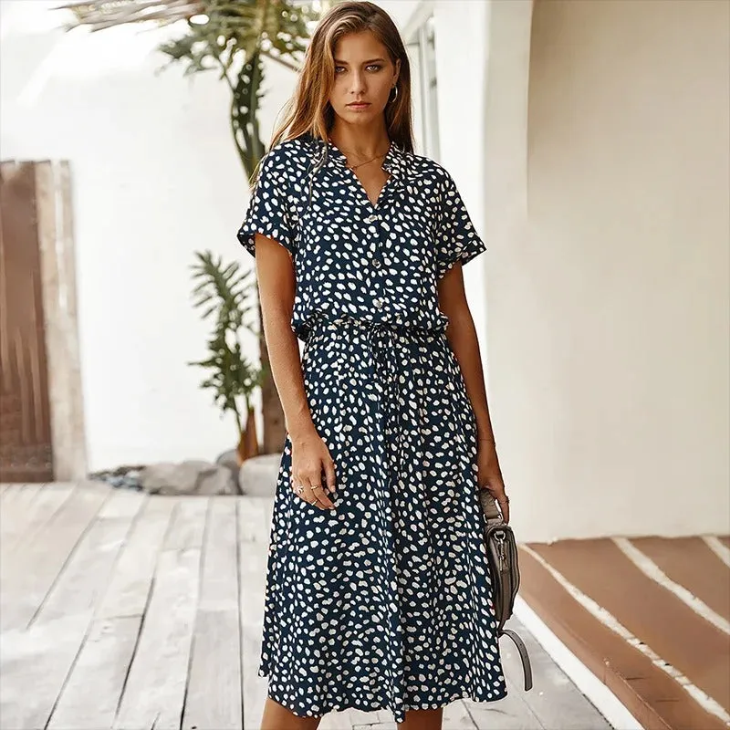 Floral Wrap Midi Dress | Lightweight | Feminine and Breezy