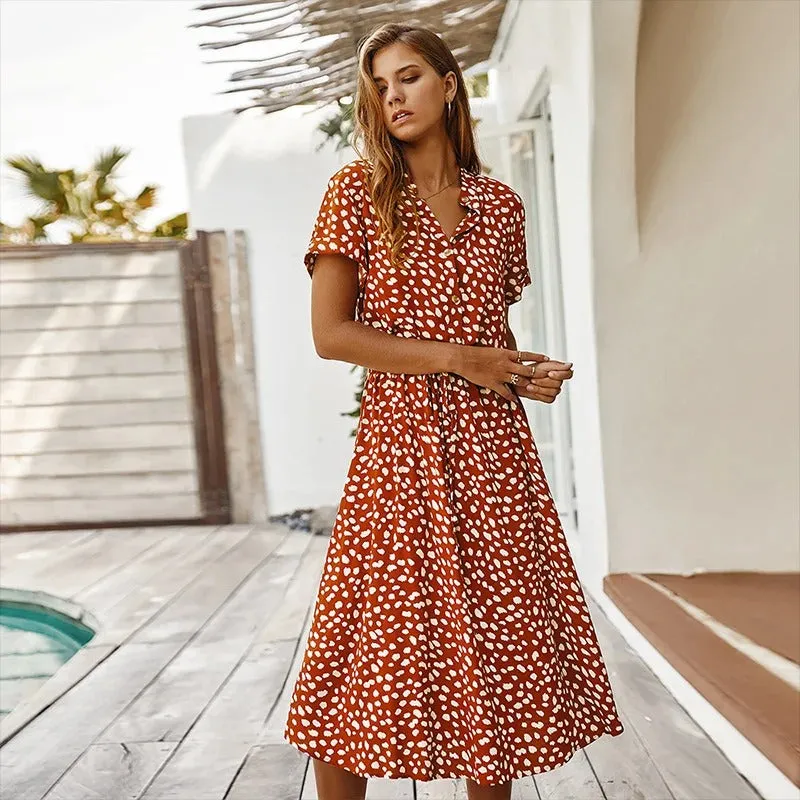 Floral Wrap Midi Dress | Lightweight | Feminine and Breezy