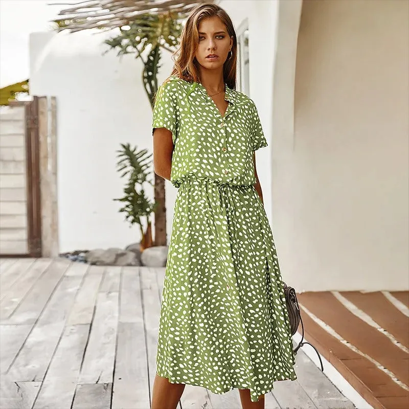 Floral Wrap Midi Dress | Lightweight | Feminine and Breezy