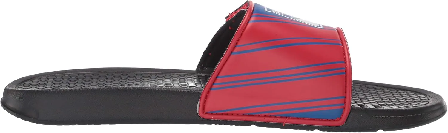 FOCO Men's NHL Team Logo Sport Shower Legacy Slide Flip Flop Sandals