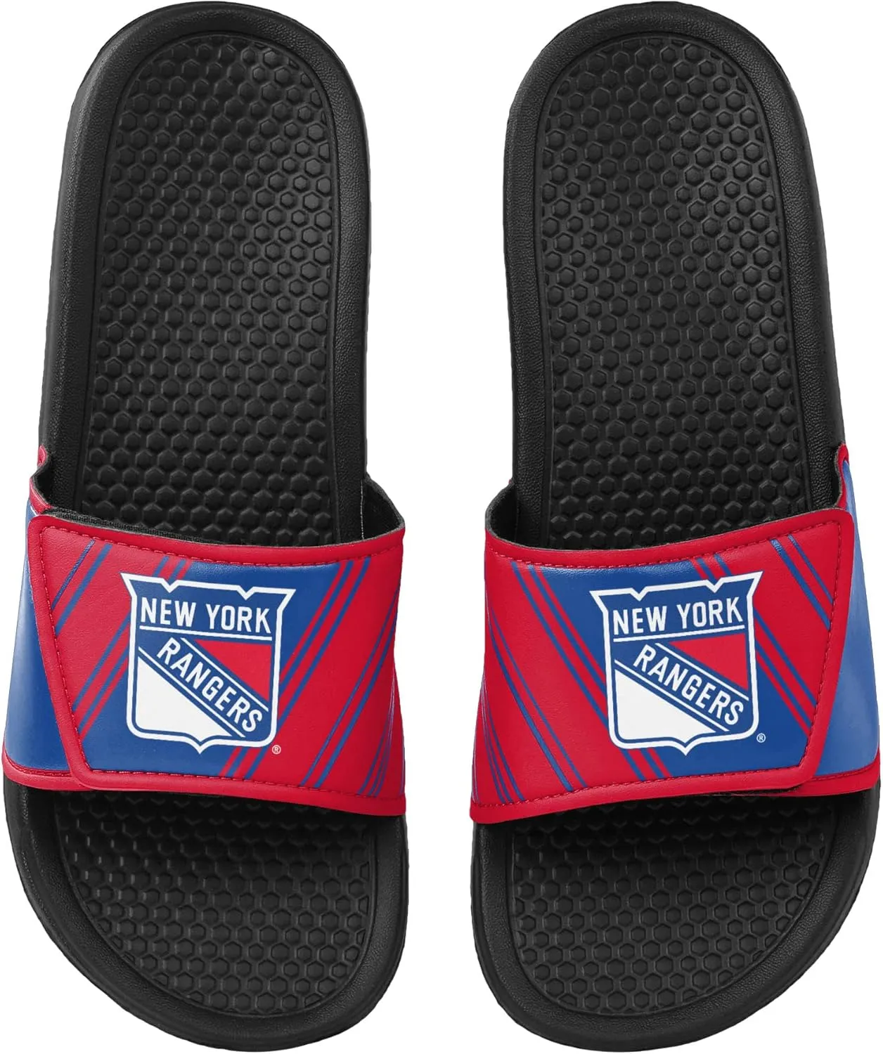 FOCO Men's NHL Team Logo Sport Shower Legacy Slide Flip Flop Sandals