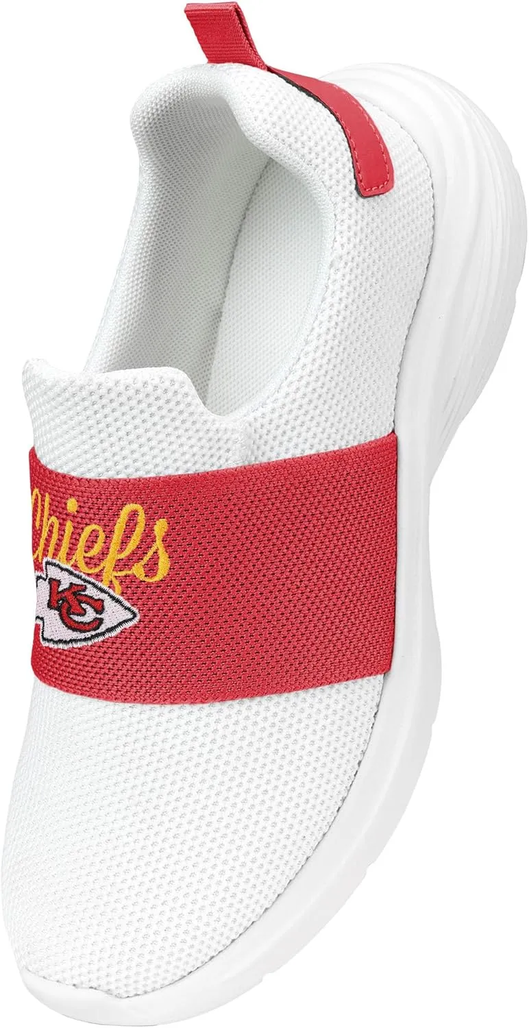 FOCO Women's NFL Ladies Athletic Sport Team Script Wordmark Shoes Sneakers