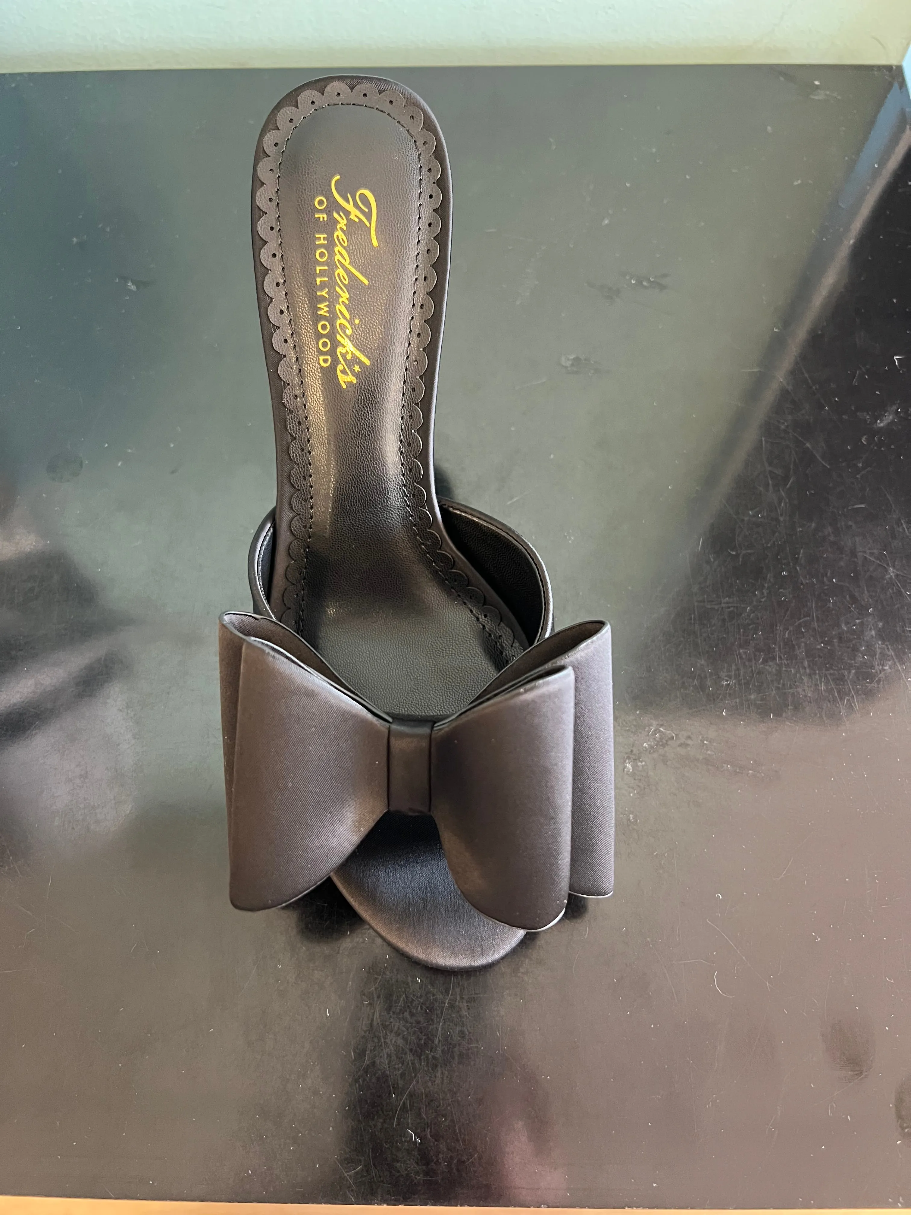 FOH-NANA Black- Open Toe Mule