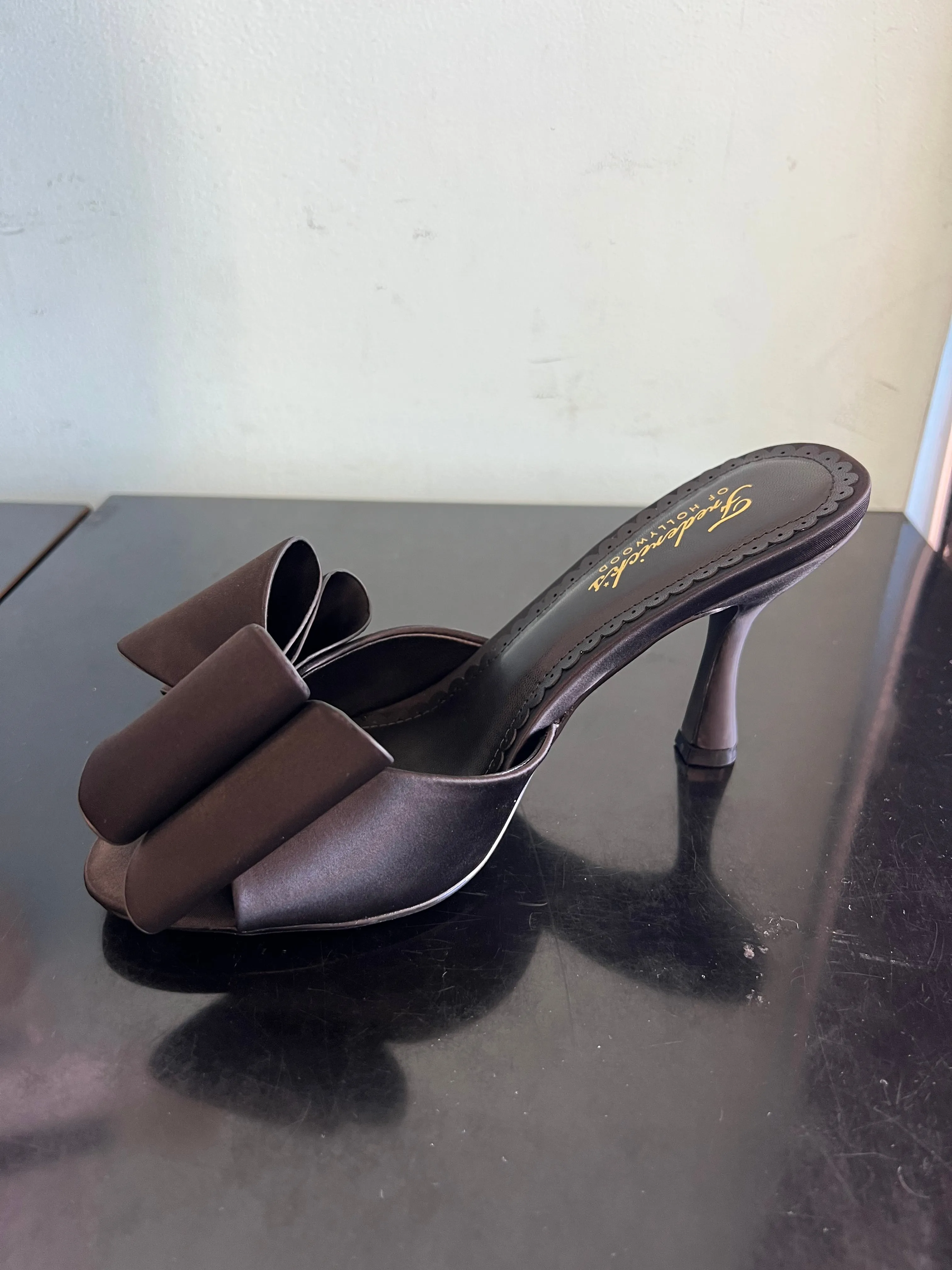 FOH-NANA Black- Open Toe Mule