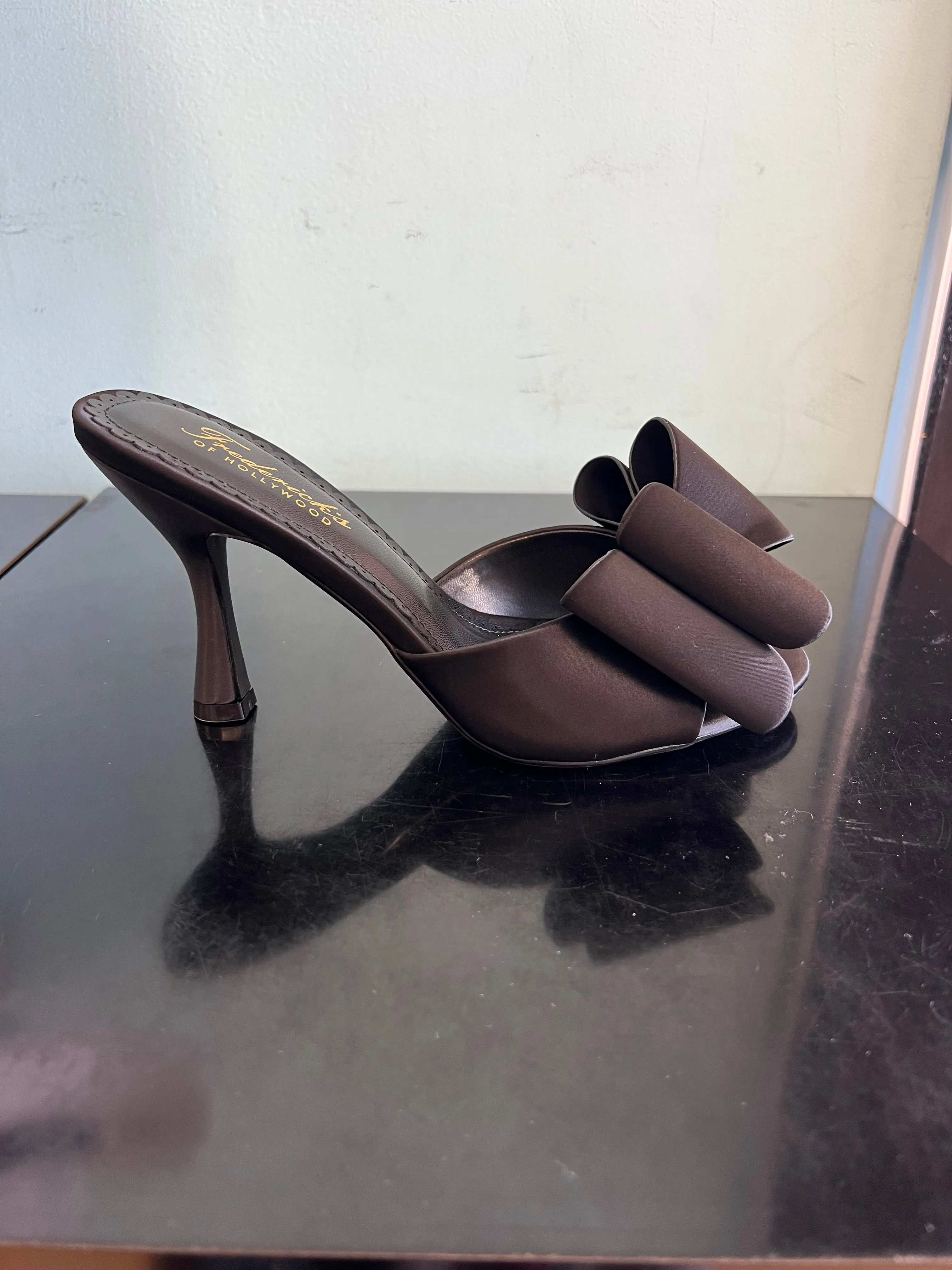 FOH-NANA Black- Open Toe Mule