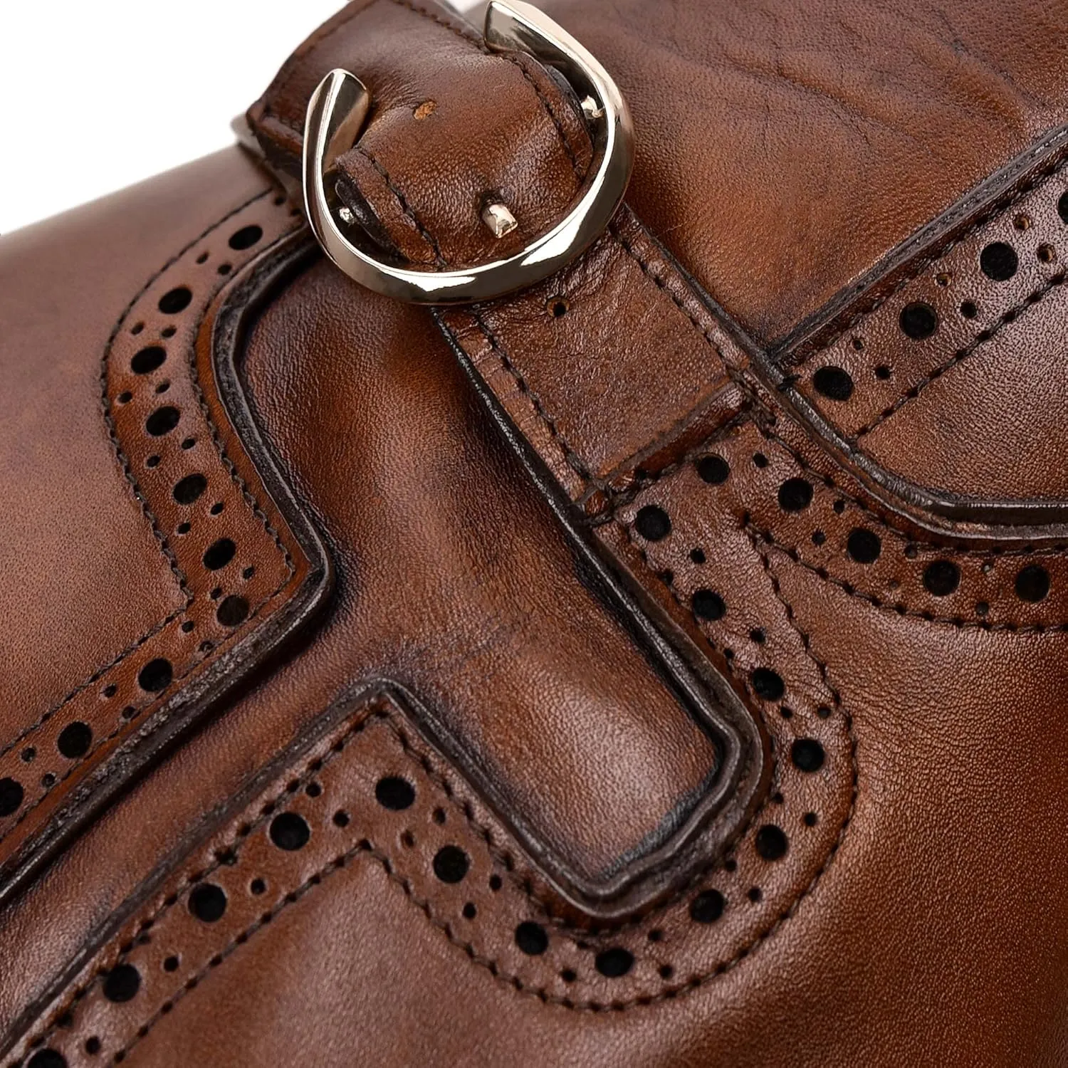 FRANCO CUADRA Women's Riding Boot in Genuine Leather Honey Brown