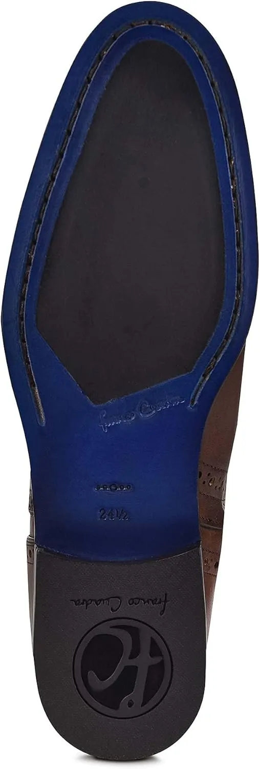FRANCO CUADRA Women's Riding Boot in Genuine Leather Honey Brown