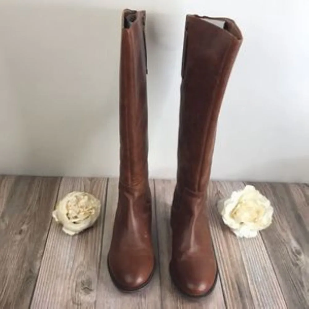 Franco Sarto Brown Leather Boots 9M