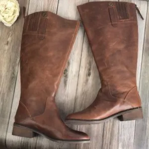 Franco Sarto Brown Leather Boots 9M