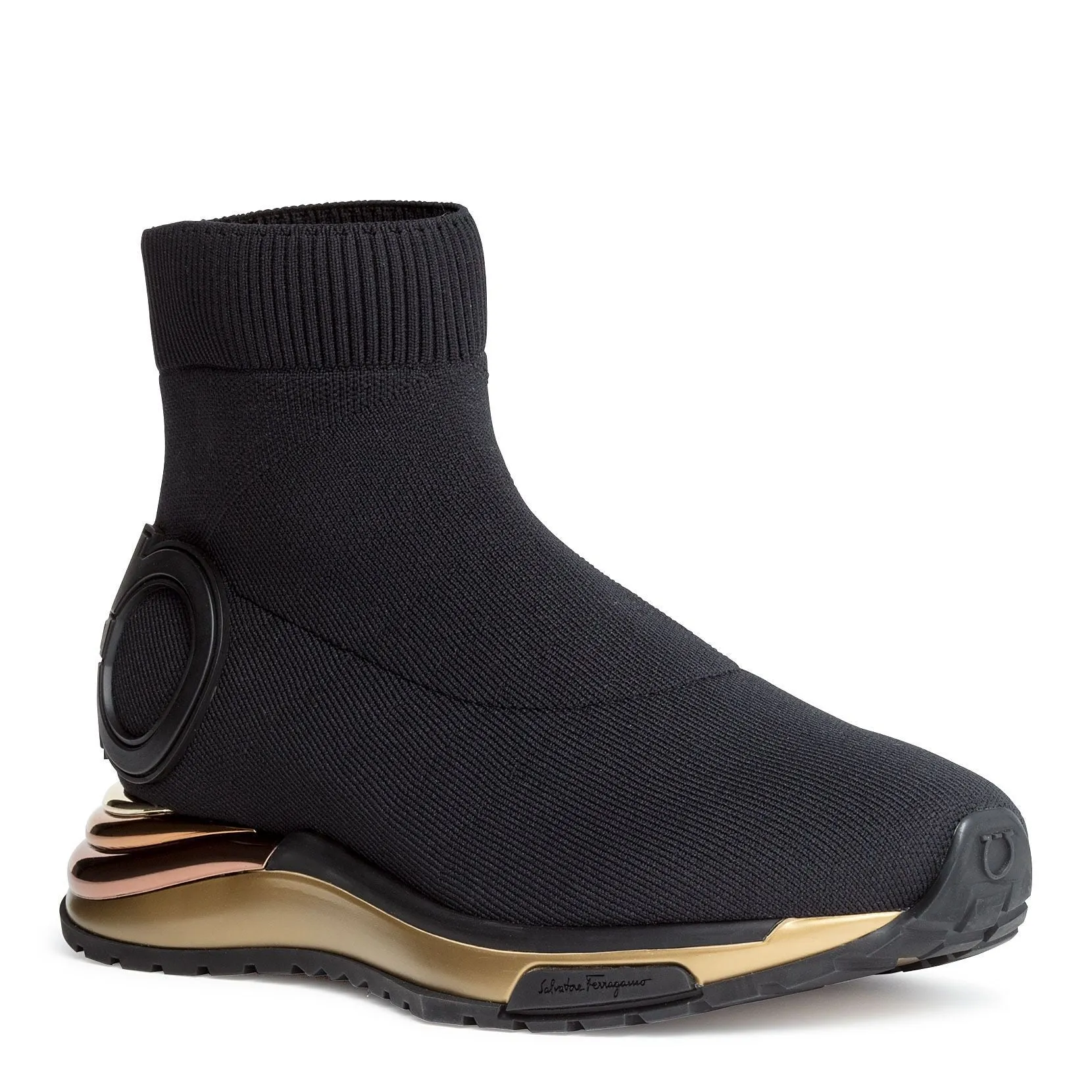 Gancini black sneakers