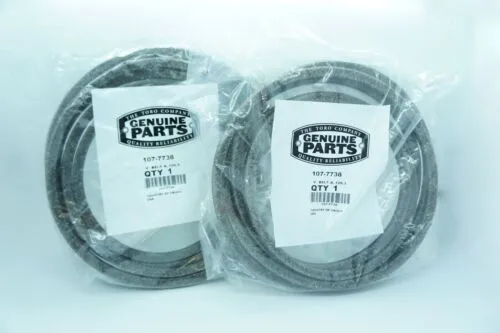 GENUINE OEM TORO  PART # 107-7738 V-BELTS(QTY 2) TORO DIESEL MULE DRIVE PTO BELT