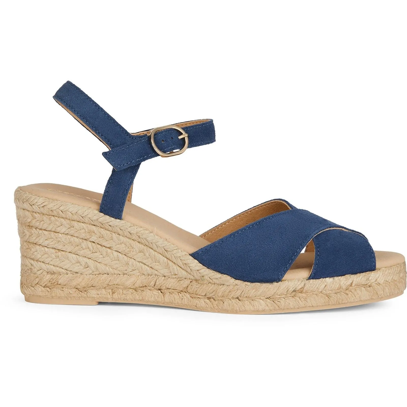 Geox Women's D Gelsa Low C Sandals in Navy