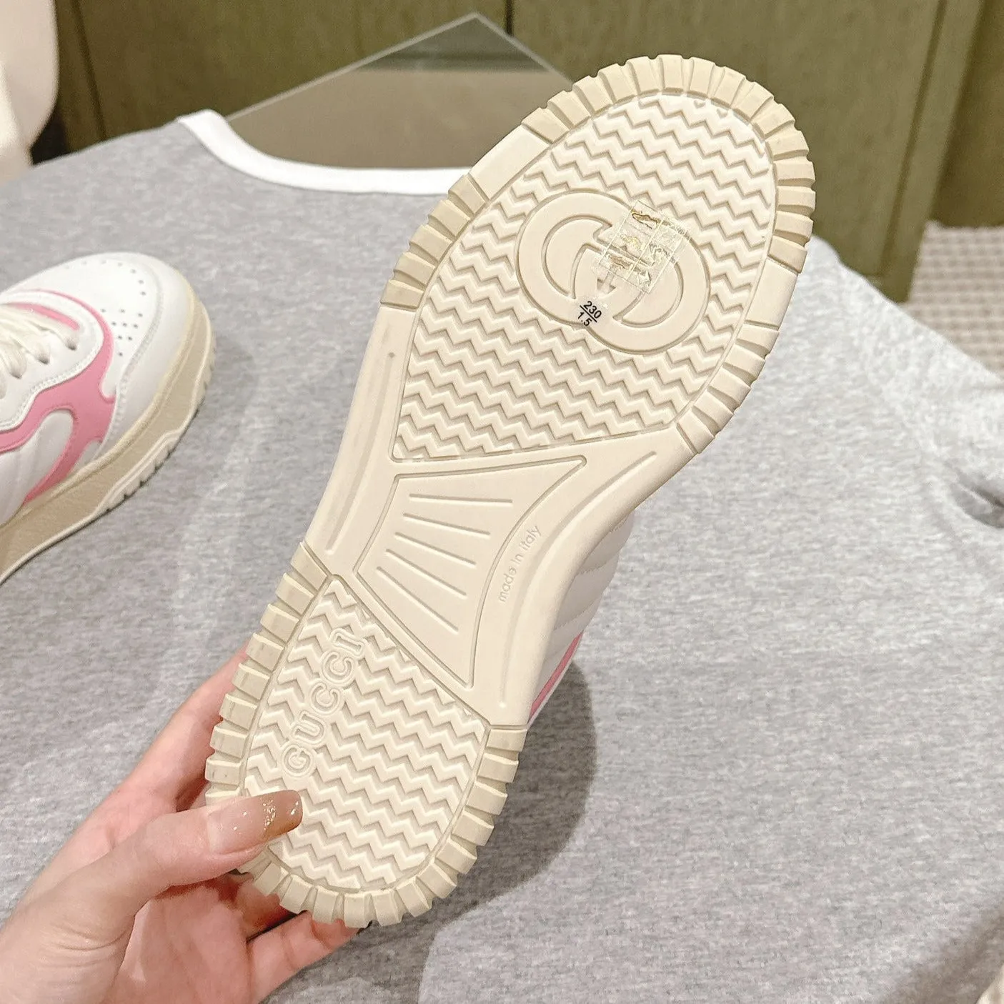 GG Retro sneakers WHite Pink
