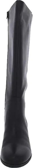 Giani Bernini Womens Adonnys Leather Knee-High Boots 7 Medium (B,M), Black Leather