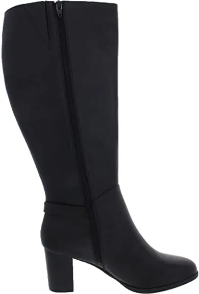 Giani Bernini Womens Adonnys Leather Knee-High Boots 7 Medium (B,M), Black Leather