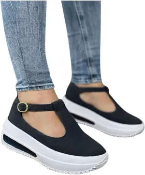 Gibobby Espadrille Wedges Flat,Pumps Women Ankle Flock Wedges High Ankle Outdoor Sandals Round Toe Casual Shoes