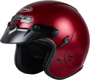 GMAX GM-32 Open-Face Helmet (Candy Red, Large) - FMVSS 218 Approved
