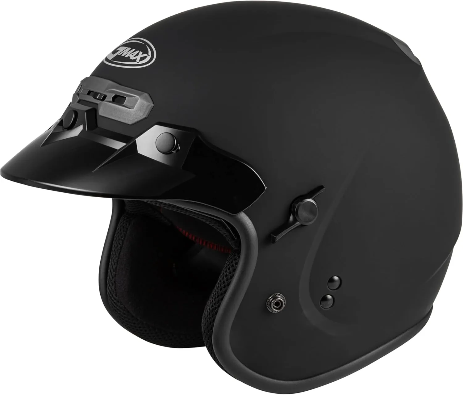 GMAX GM-32 Open-Face Helmet (Matte Black, Medium) - FMVSS 218 Approved