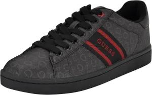 Guess Men's LOVYNS Sneaker, Black Logo Multi 001, 10