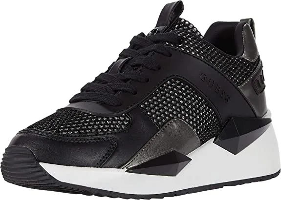 Guess Women's Sneaker, Black, 8.5 M US