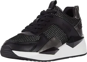 Guess Women's Sneaker, Black, 8.5 M US