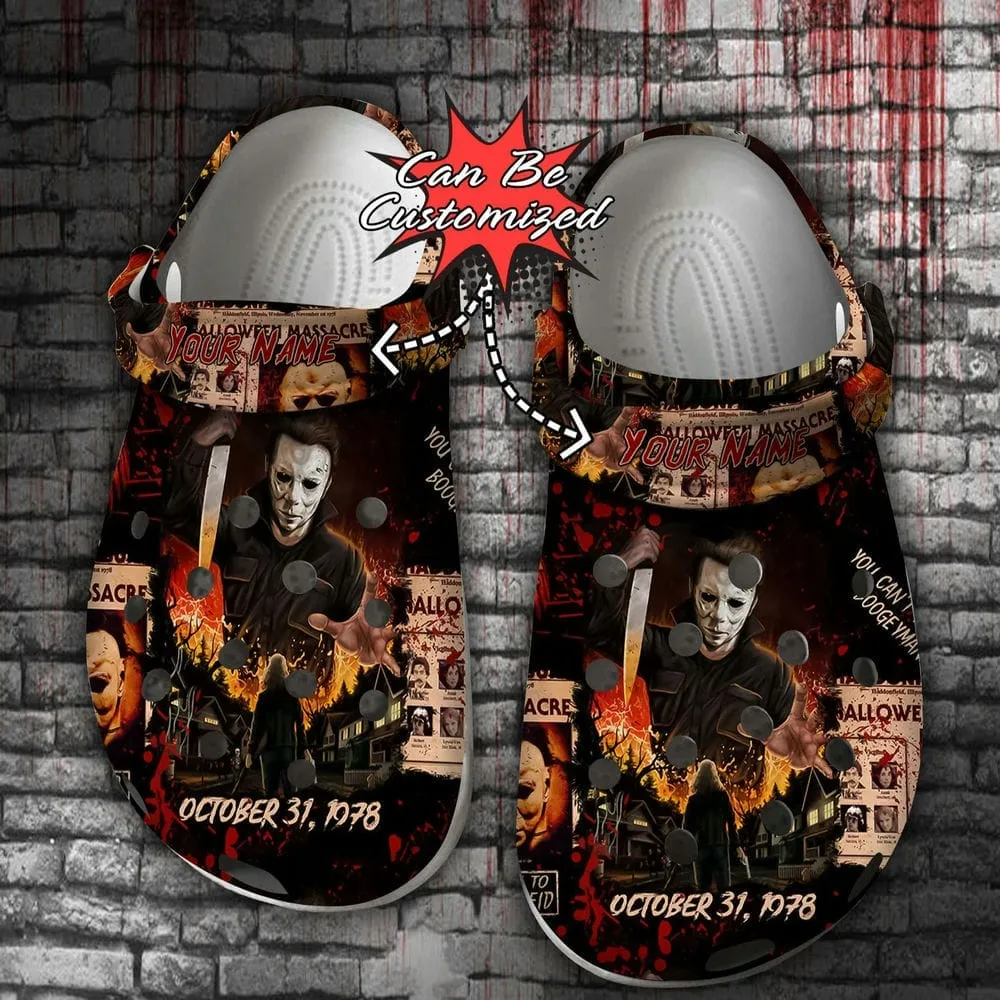 Halloween Personalized Halloween Horror Movie Michael Myers Clogs