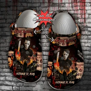 Halloween Personalized Halloween Horror Movie Michael Myers Clogs
