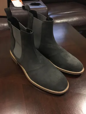 Handmade Dark Gray Chelsea Boots for Men