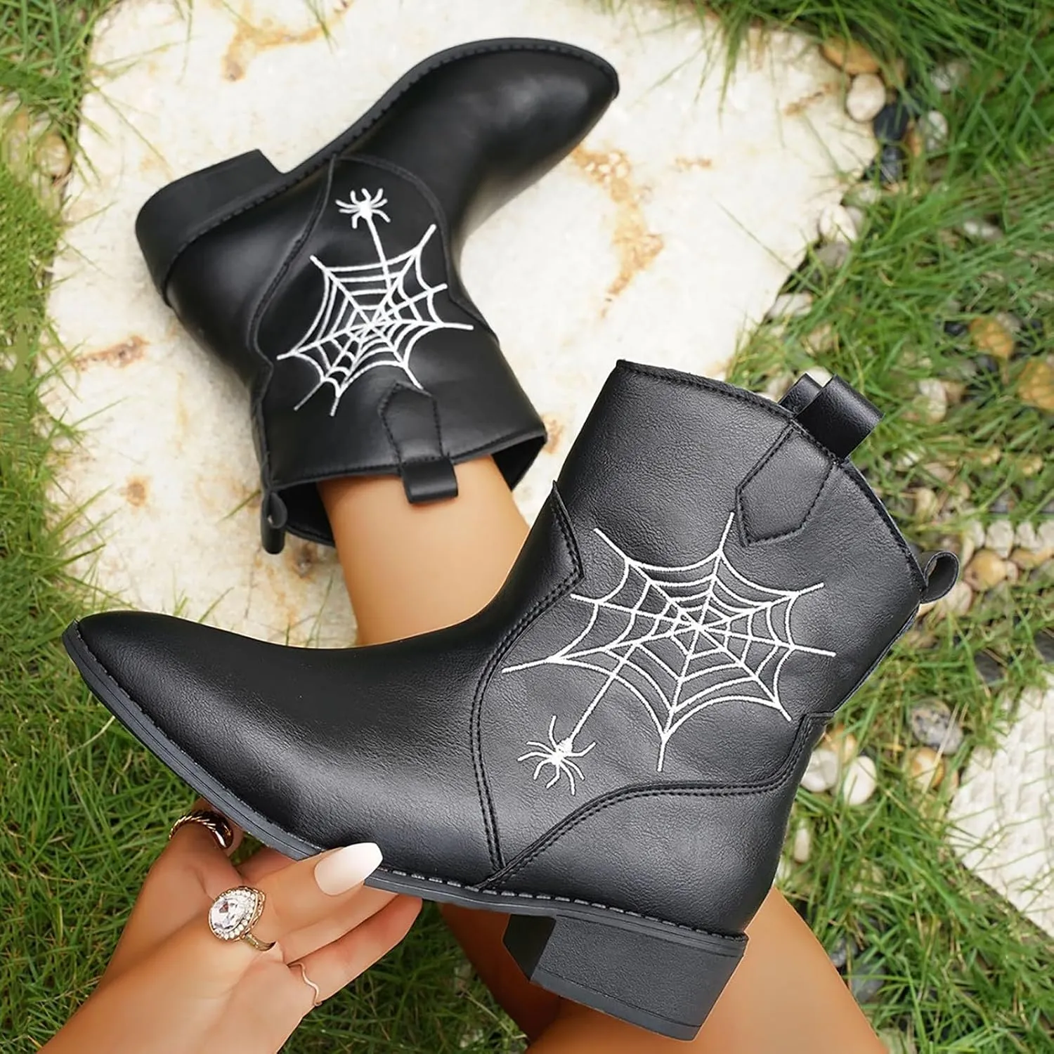 High Heel Ankle Boots for Women Black Boots Women Womens Lace Up Boots Women's Winter Boot Womens Leather Ankle Boots Low Heel Ankle Booties Wedge Heel