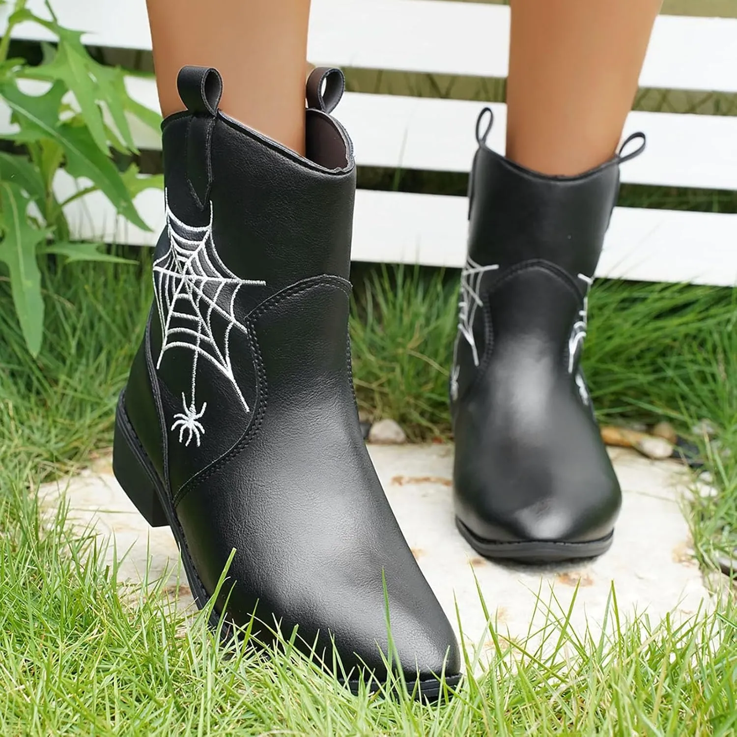 High Heel Ankle Boots for Women Black Boots Women Womens Lace Up Boots Women's Winter Boot Womens Leather Ankle Boots Low Heel Ankle Booties Wedge Heel