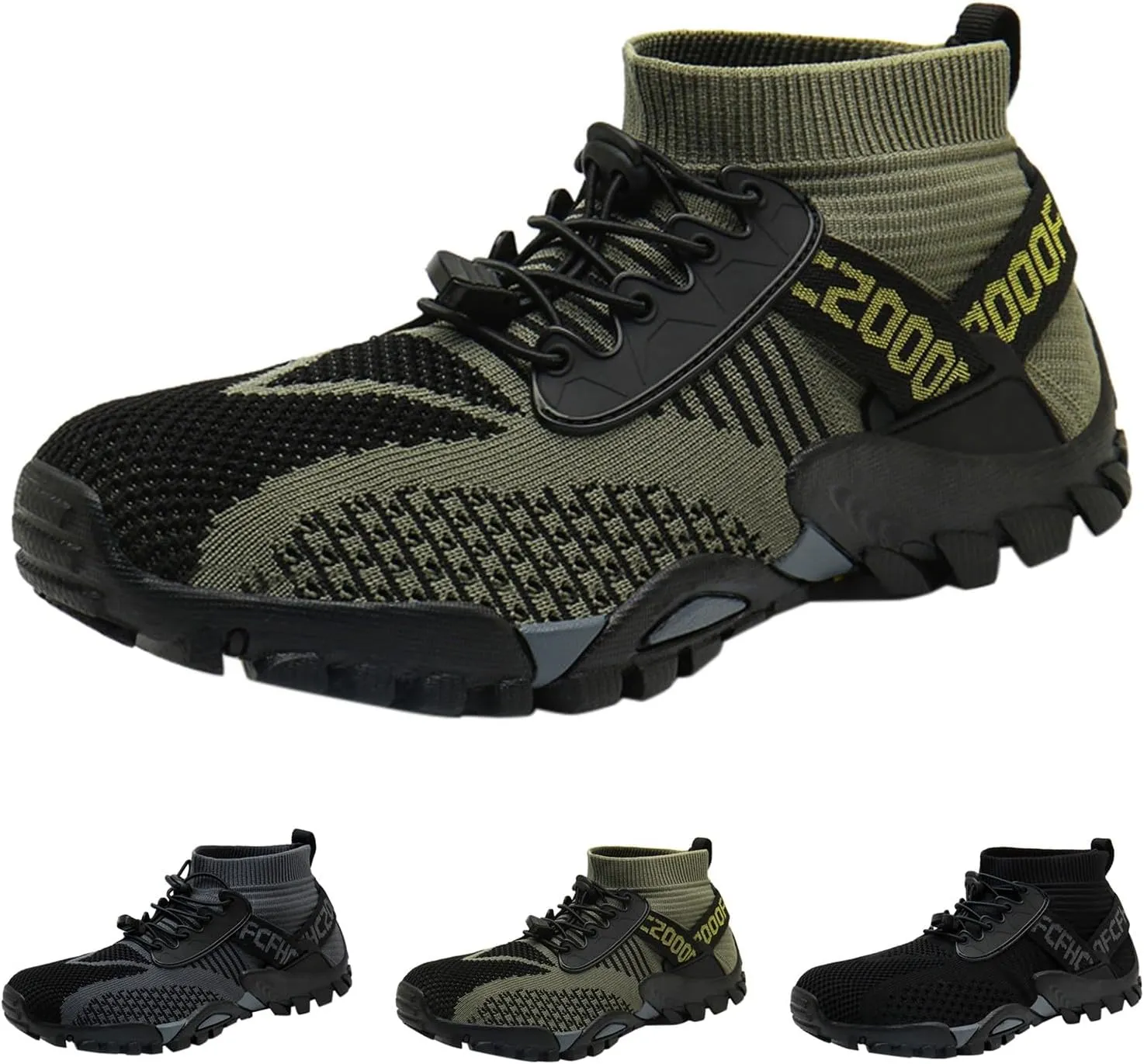 Hiking Shoes Women Waterproof Mesh Lace Up Sneakers for Men Slip On Walking Shoes for Men Lightweight Running Shoes