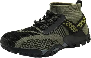 Hiking Shoes Women Waterproof Mesh Lace Up Sneakers for Men Slip On Walking Shoes for Men Lightweight Running Shoes