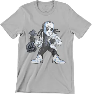 Hockey Mask Dude Jordan 6 Carolinaa Blue Men's T Shirt, Jordan 6 Matching for Sneaker Jordan 6, Gift for Sneaker Jordan 6