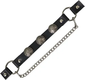 Hot Leathers BNL1005 Indian Head Nickel Boot Chain - One Size Fits Most