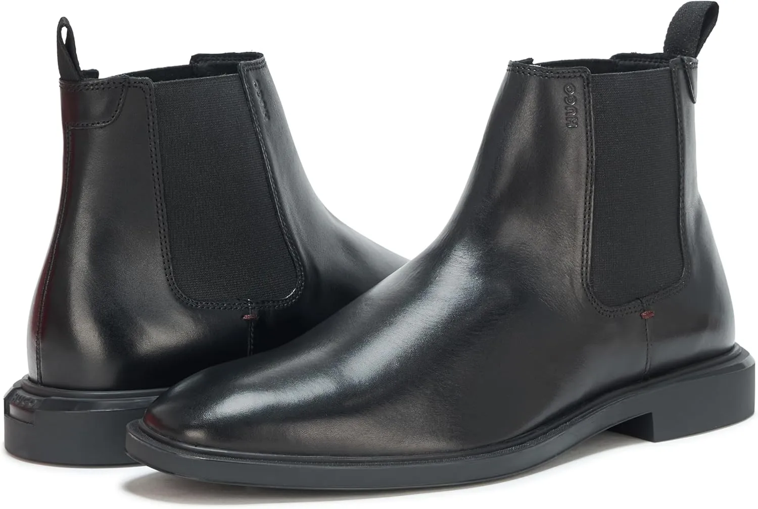 HUGO Men's Brushed Leather Chelsea Boot Chukka