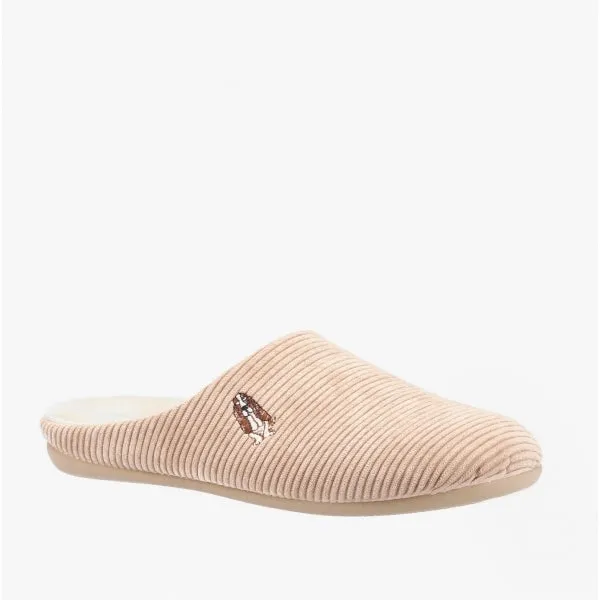 Hush Puppies RAELYN Womens Corduroy Mule Slippers Tan