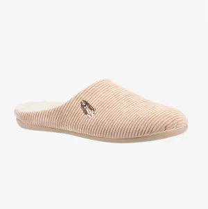 Hush Puppies RAELYN Womens Corduroy Mule Slippers Tan
