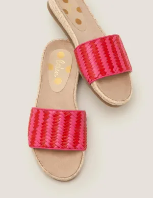 Imogen Footbed Slides-Party Pink/ Post Box Red
