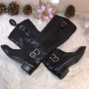 INC Frankii Riding Leather Boots  5