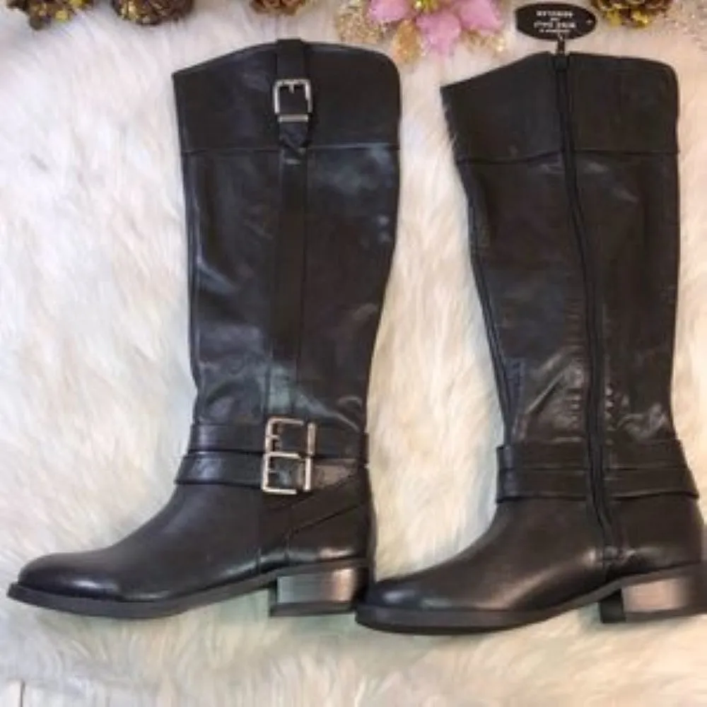 INC Frankii Riding Leather Boots  5