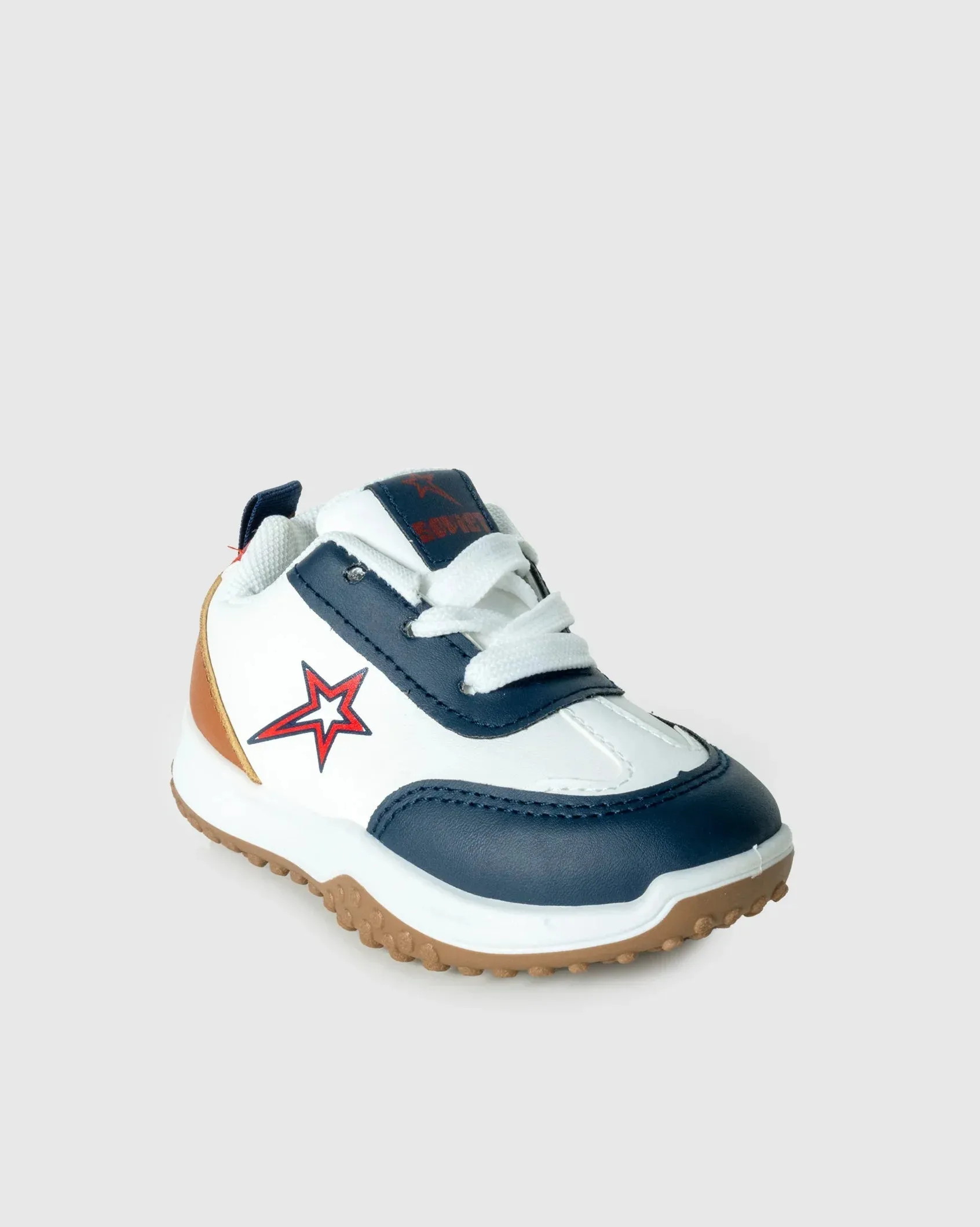 Infants Gray - Low Cut PU Sneaker