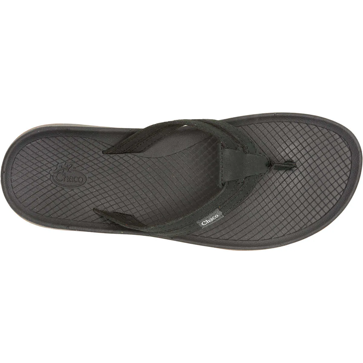 JCH109872Z Chaco Women's Lowdown Leather Flip Flop Black