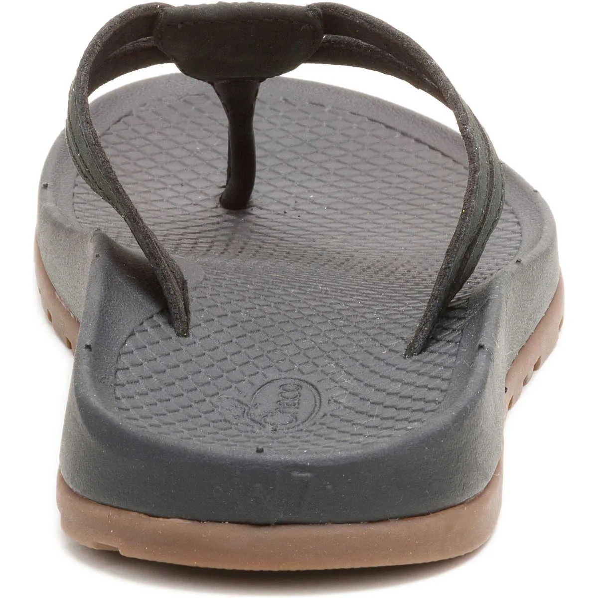 JCH109872Z Chaco Women's Lowdown Leather Flip Flop Black