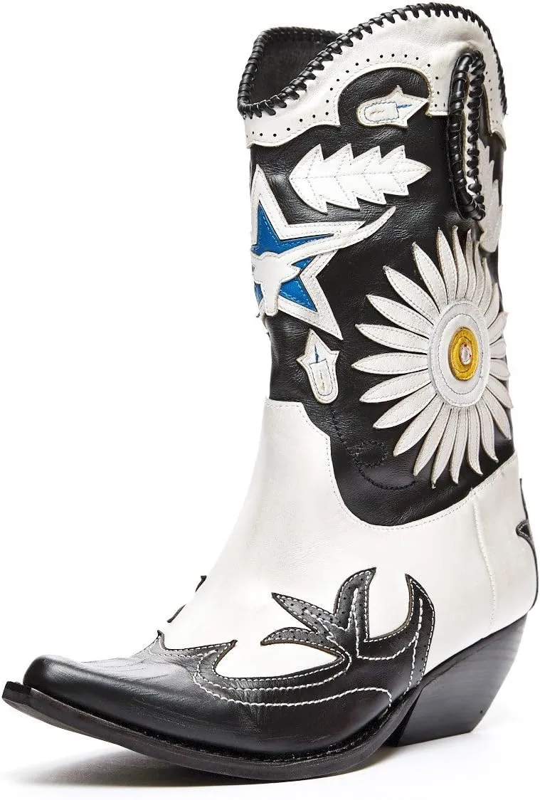 Jeffrey Campbell Women's Cambell Starwood Tall Western Boot Snip Toe
