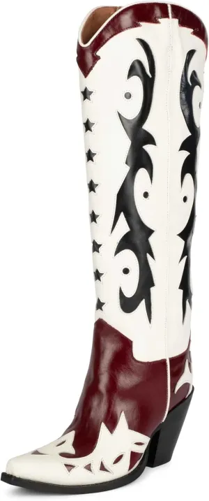 Jeffrey Campbell Women's Cambell Starwood Tall Western Boot Snip Toe