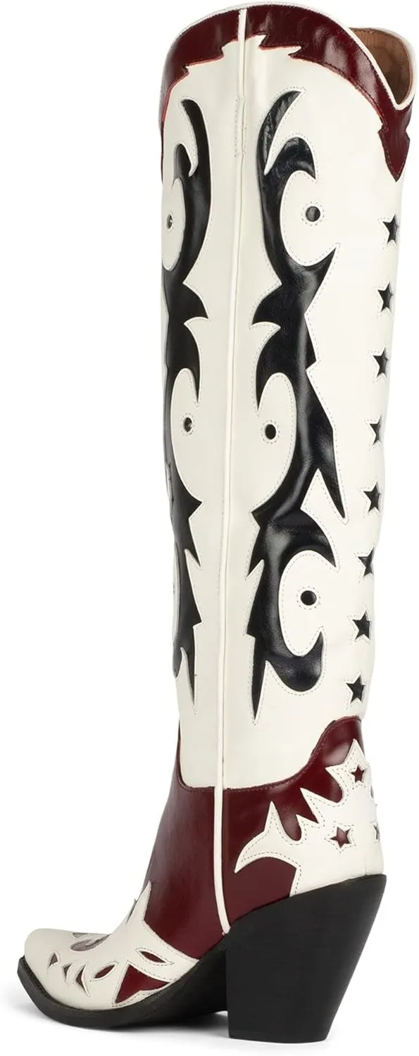Jeffrey Campbell Women's Cambell Starwood Tall Western Boot Snip Toe
