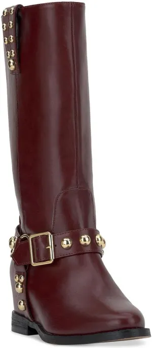 Jessica Simpson Womens Milley Studded Wedge Boots