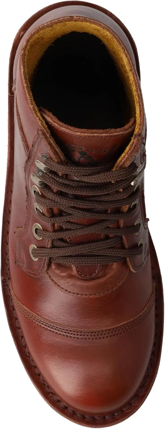 JIM GREEN Numzaan Frog Sole Boots Lace-Up Water Resistant Full Grain Leather Work or Hiking Boot