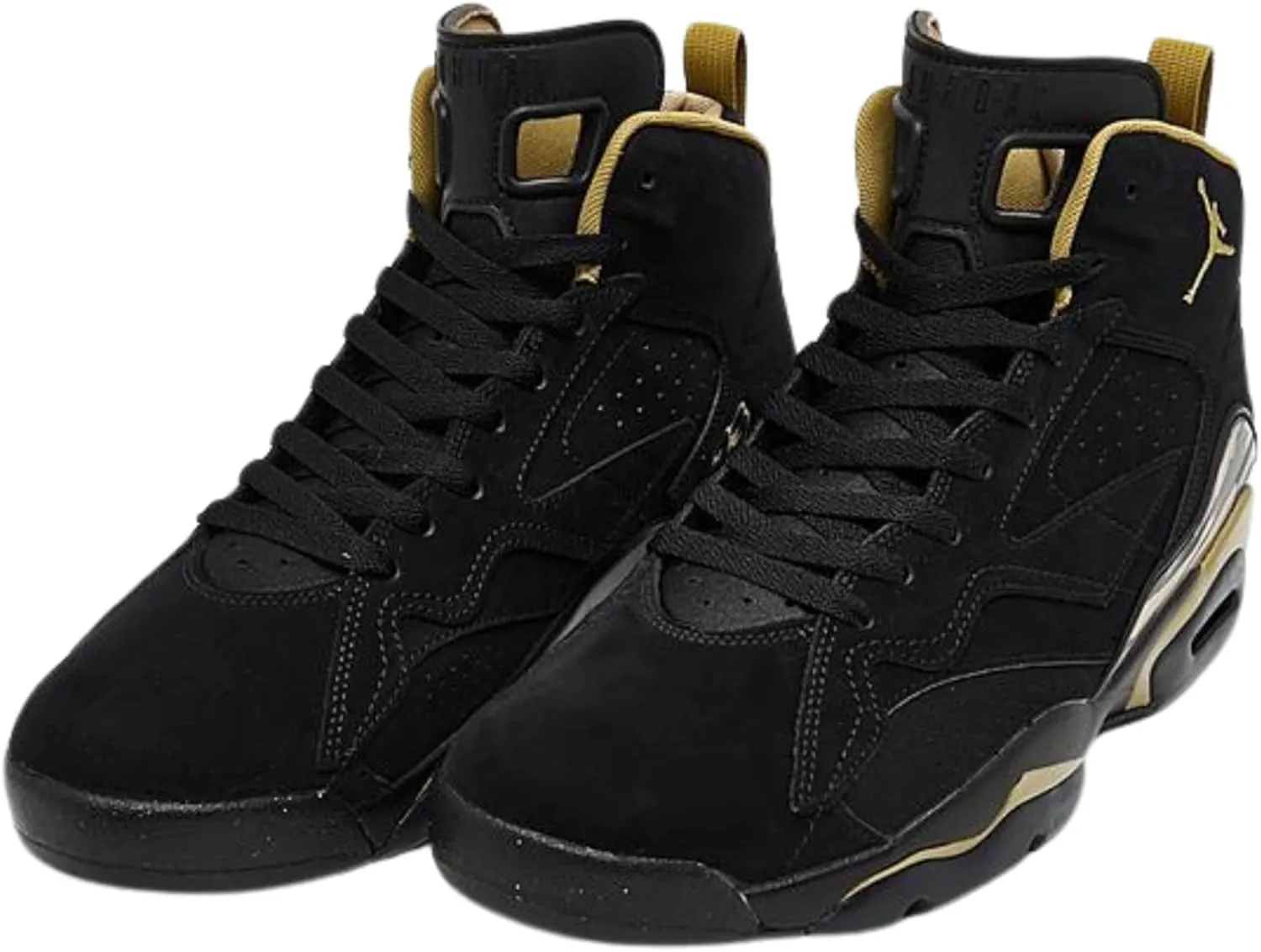 Jordan Air MVP Mens Basketball Shoes, Black/Metallic Gold-Anthracite